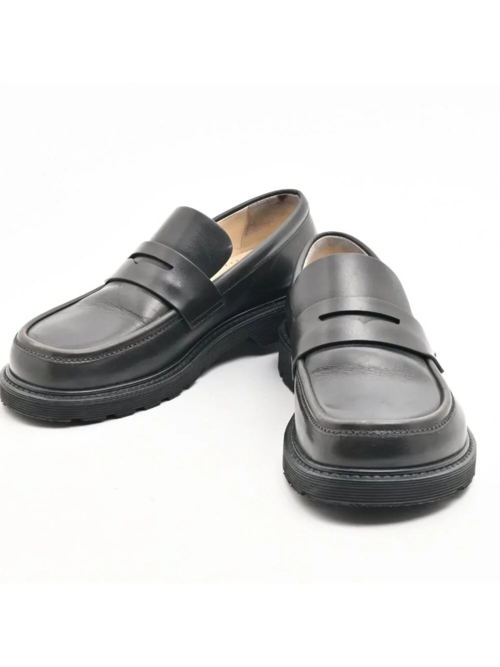 Loewe Loafers Black Leather